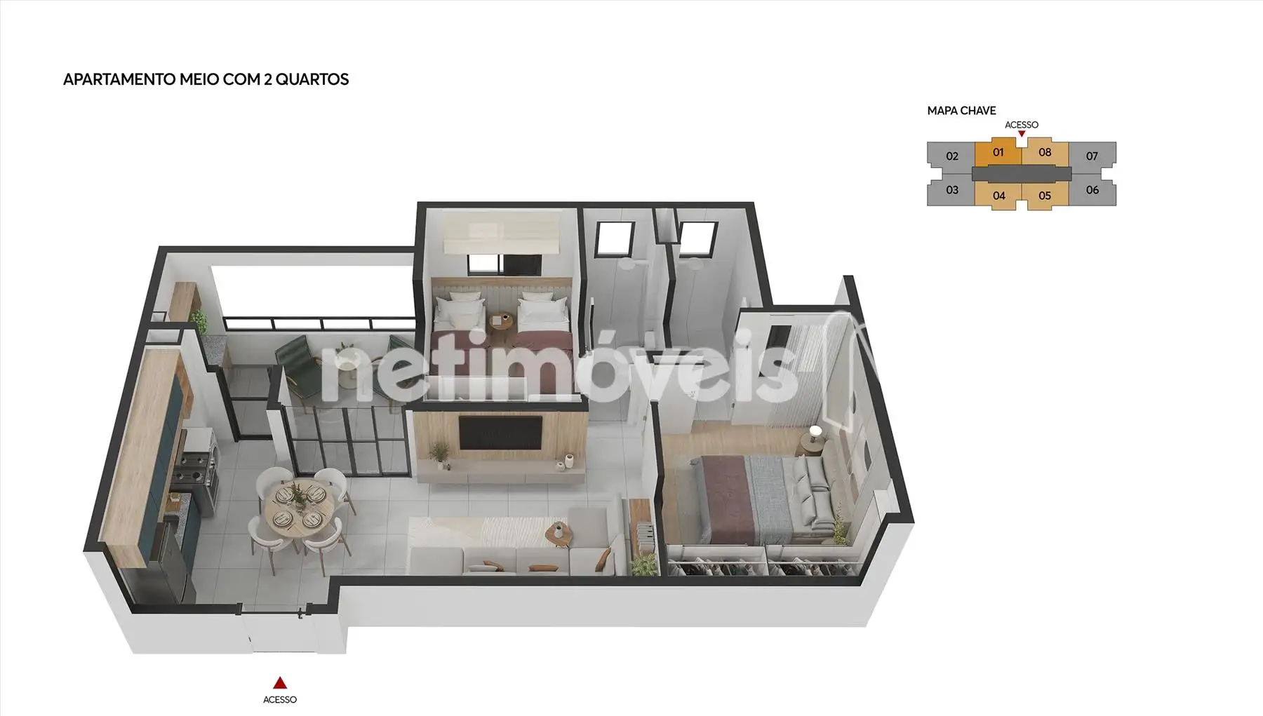 Axométrica Planta 2Q 