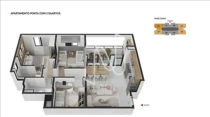 Axométrica Planta 3Q  