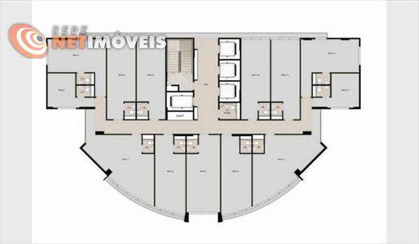 Planta baixa das salas