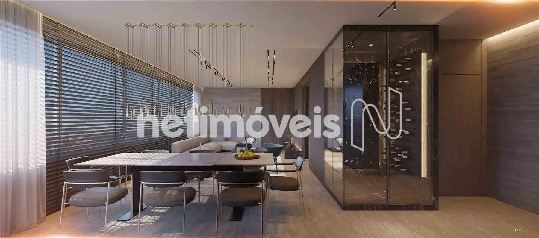 Salão para 03 ambientes(Sugestão)