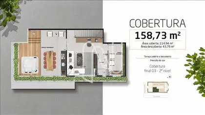 Planta Cobertura - 2 Nível