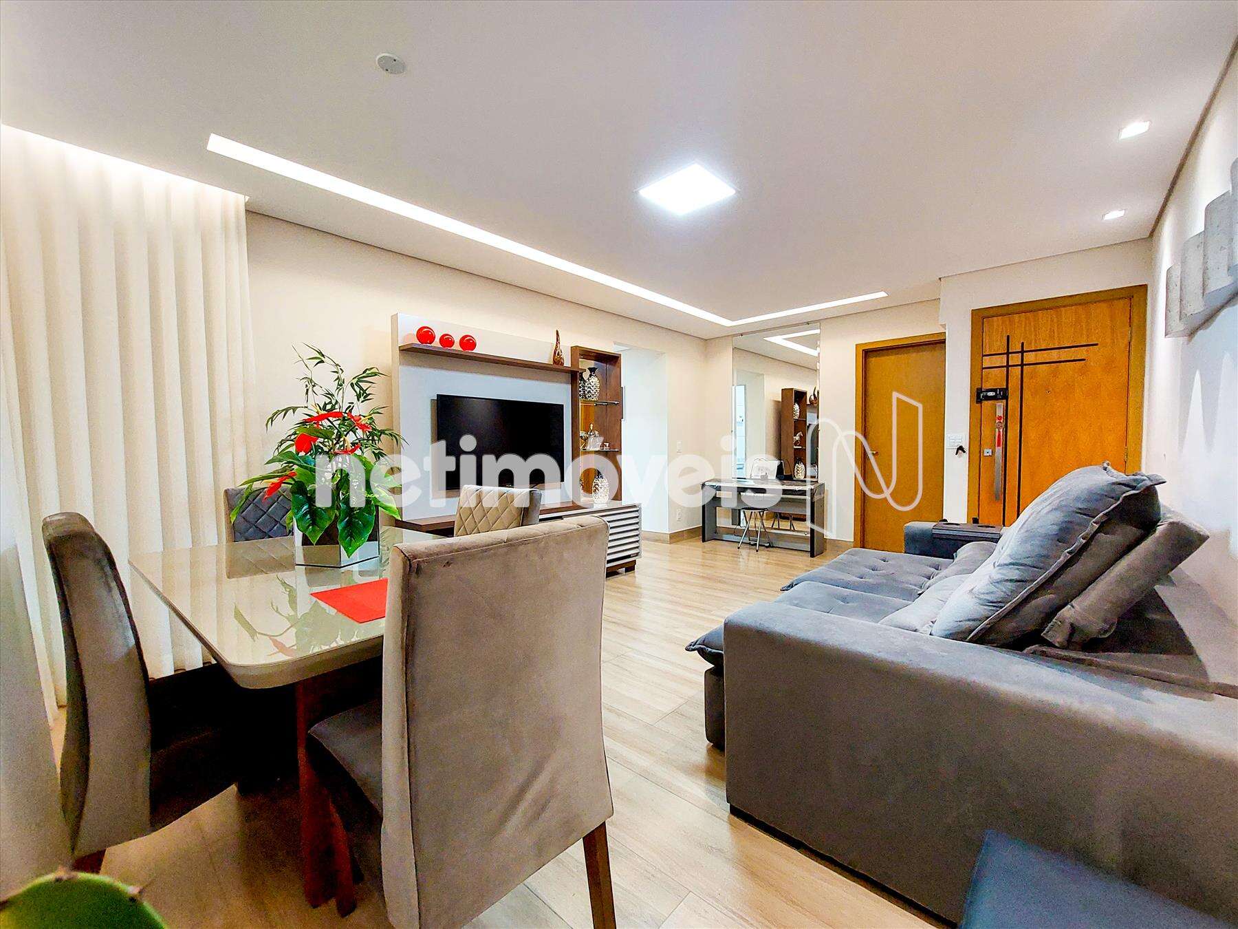 Sala com varanda integrada