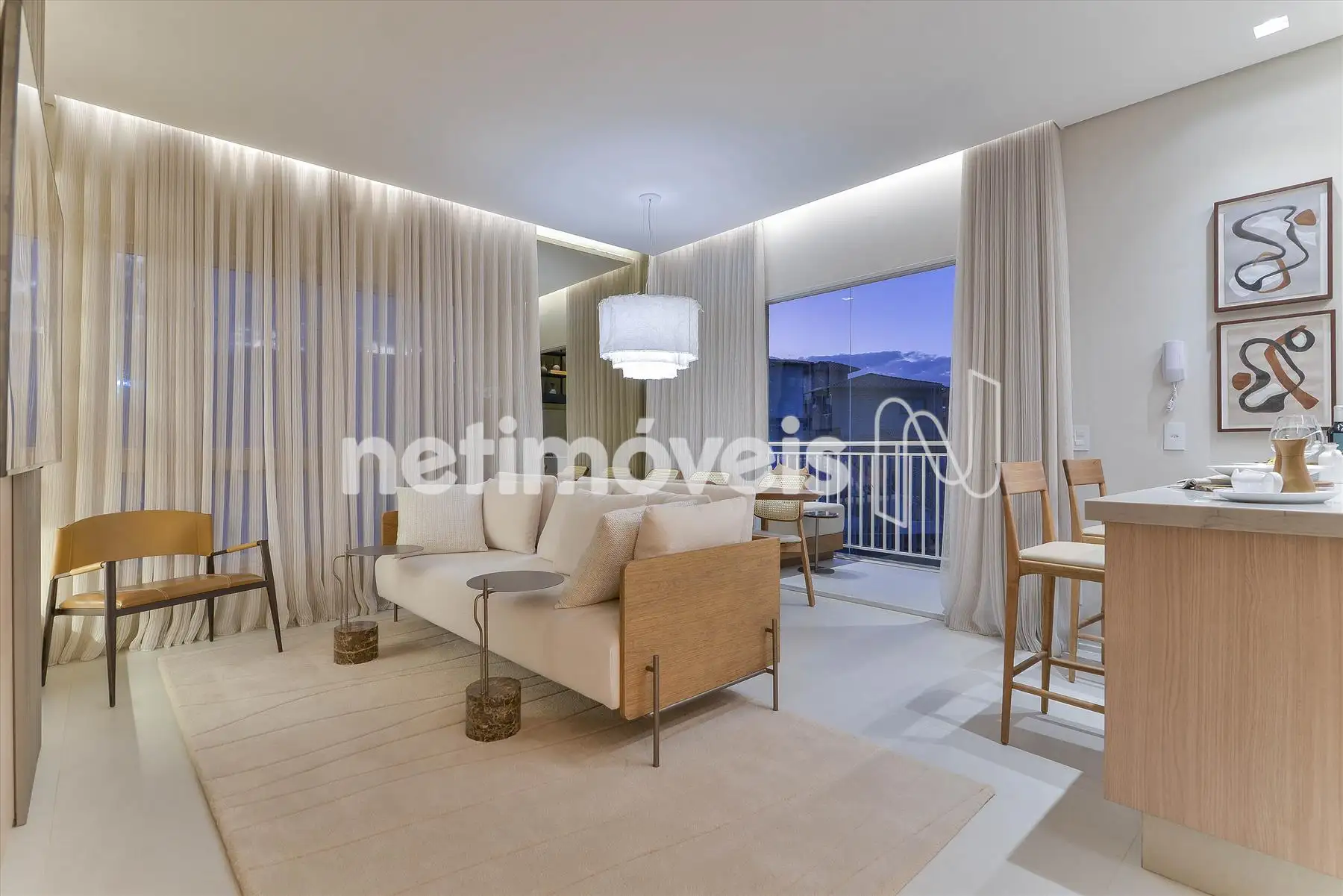 casa modelo - sala integrada 