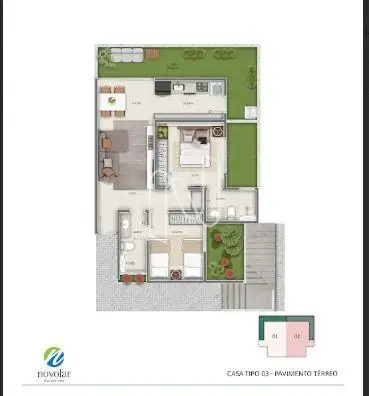 casa garden 80 m²