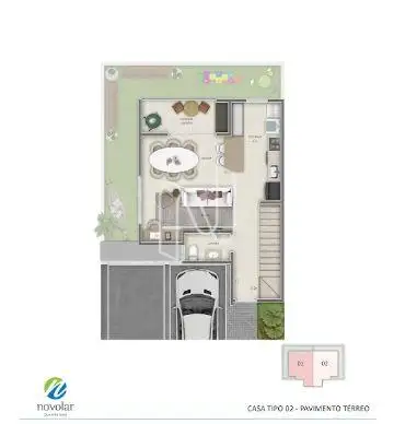 casa escarpa pav terreo 117 m²