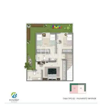 casa escarpa pav inferior 117 m²