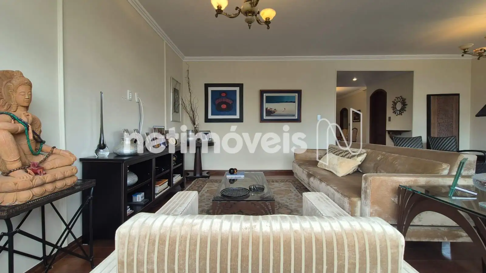 Foco na sala de visita