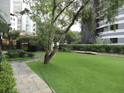 Área externa/ jardim edifício.