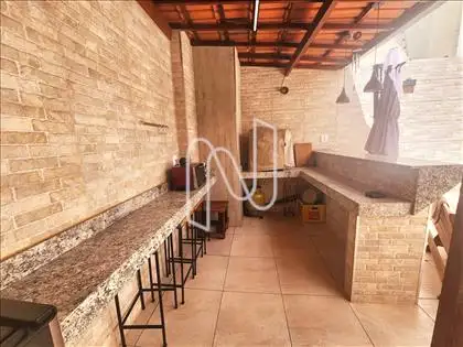 Espaço Gourmet com varanda colonial