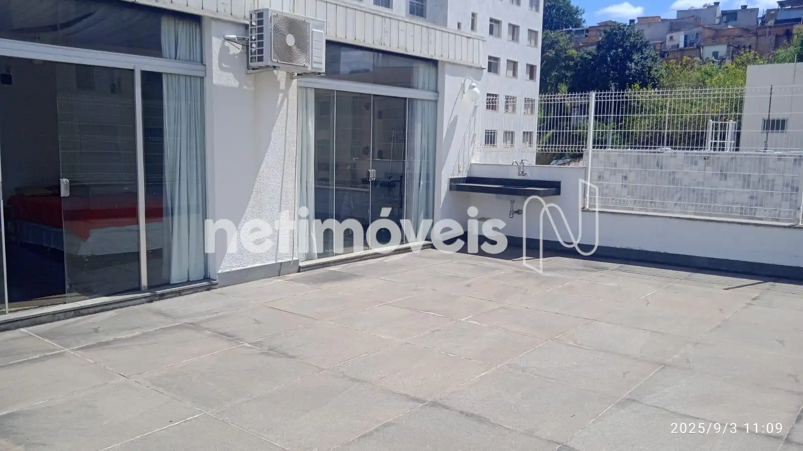 Vista externa cobertura