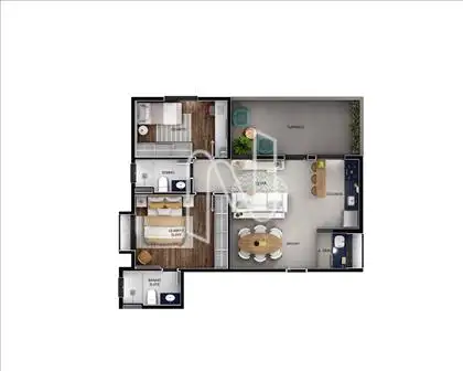 Croqui do apartamento