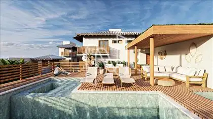  Lounge exclusivo com Piscina e Vista ao Mar