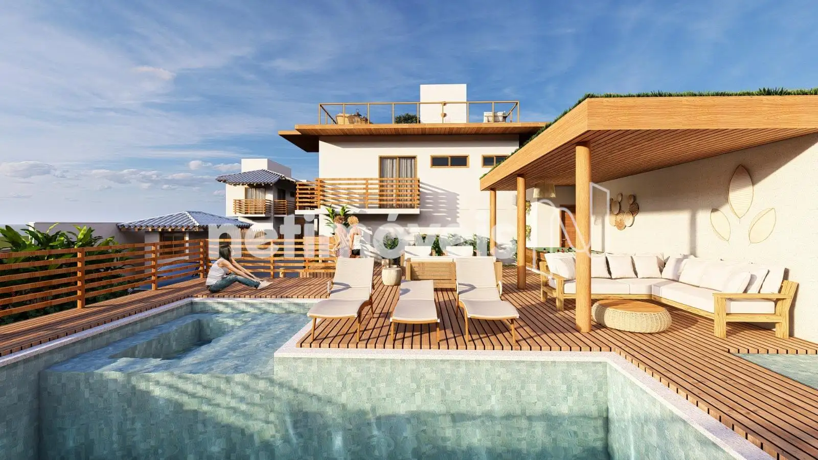  Lounge exclusivo com Piscina 