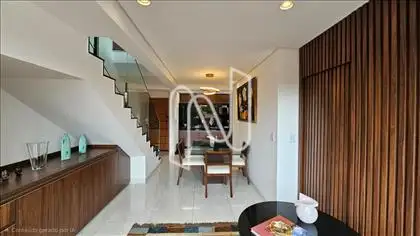 1º Pvto: Sala de Estar Integrada com Jantar 