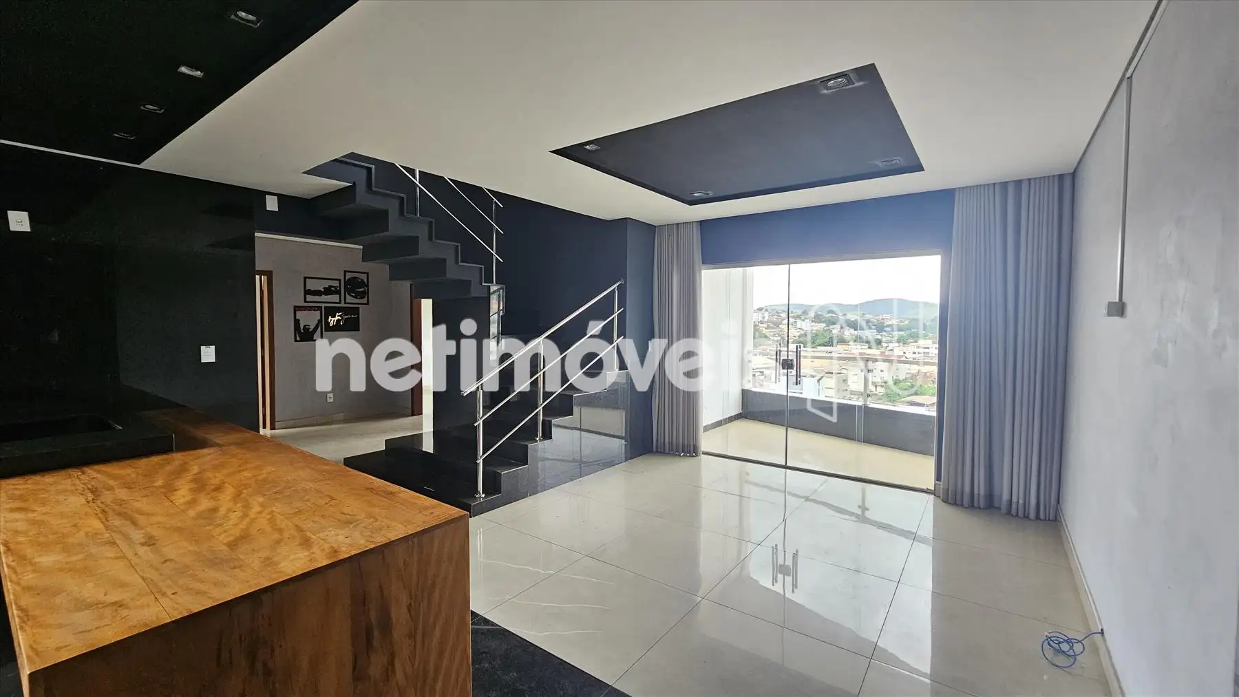Sala Com Cozinha Americana