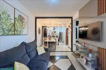 Sala conjugada com a cozinha gourmet
