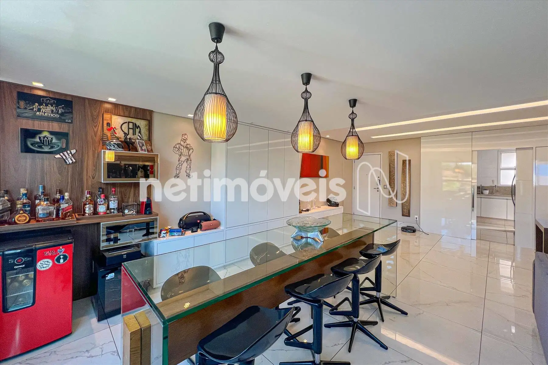 Sala para três ambientes