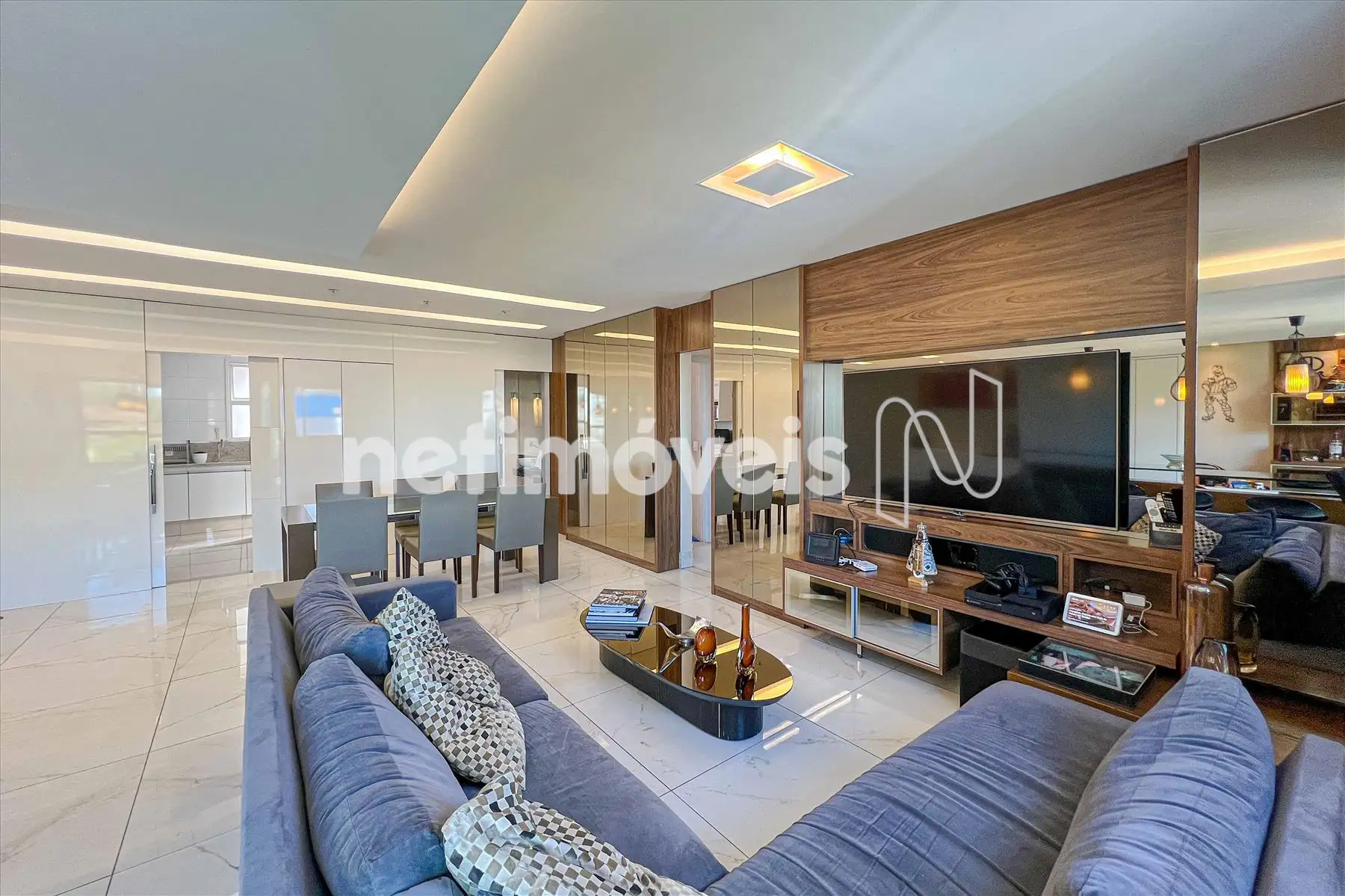 Sala para três ambientes