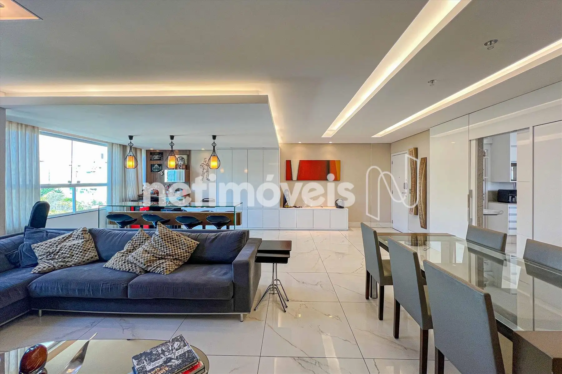 Sala para três ambientes