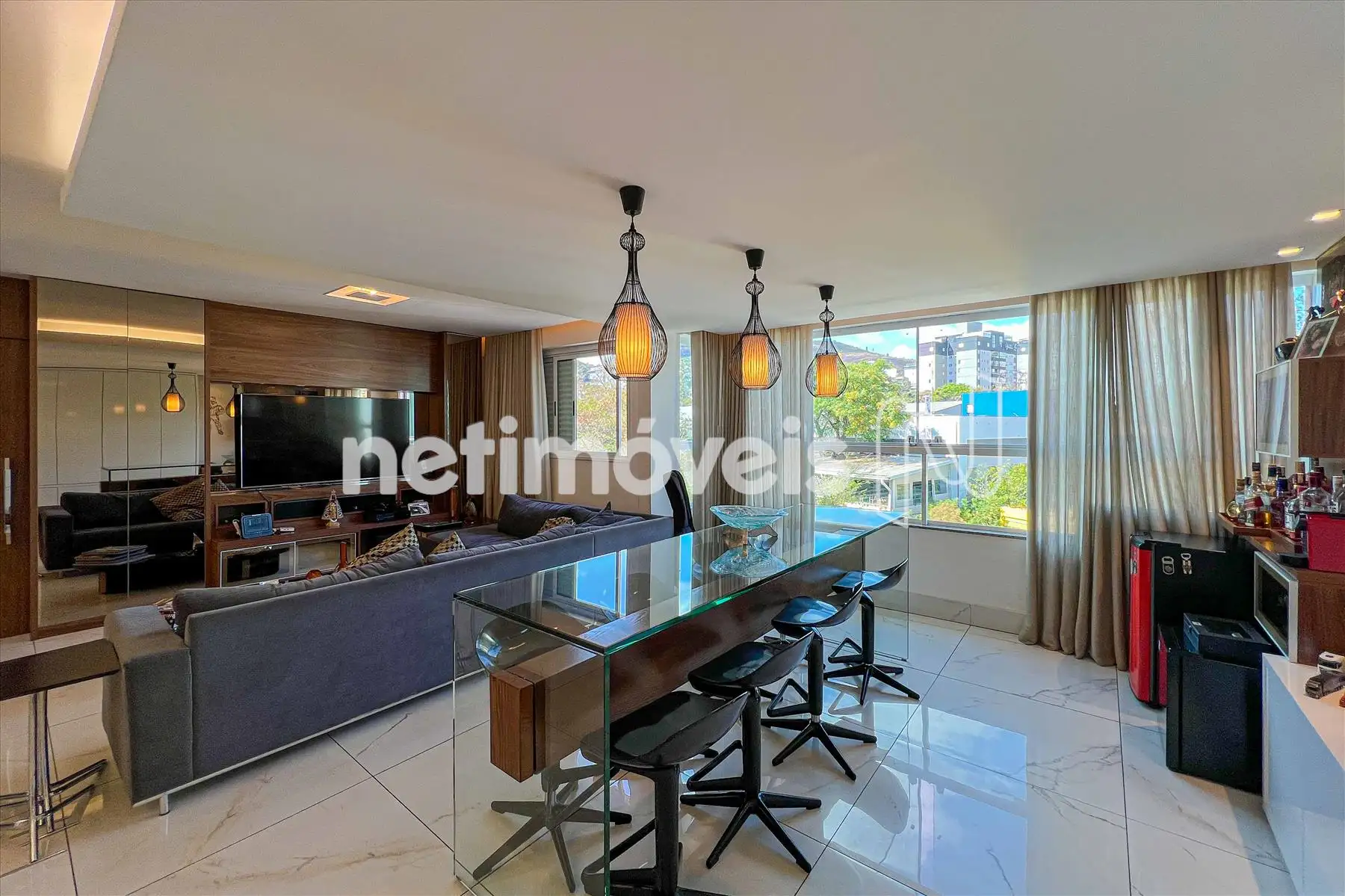 Sala para três ambientes