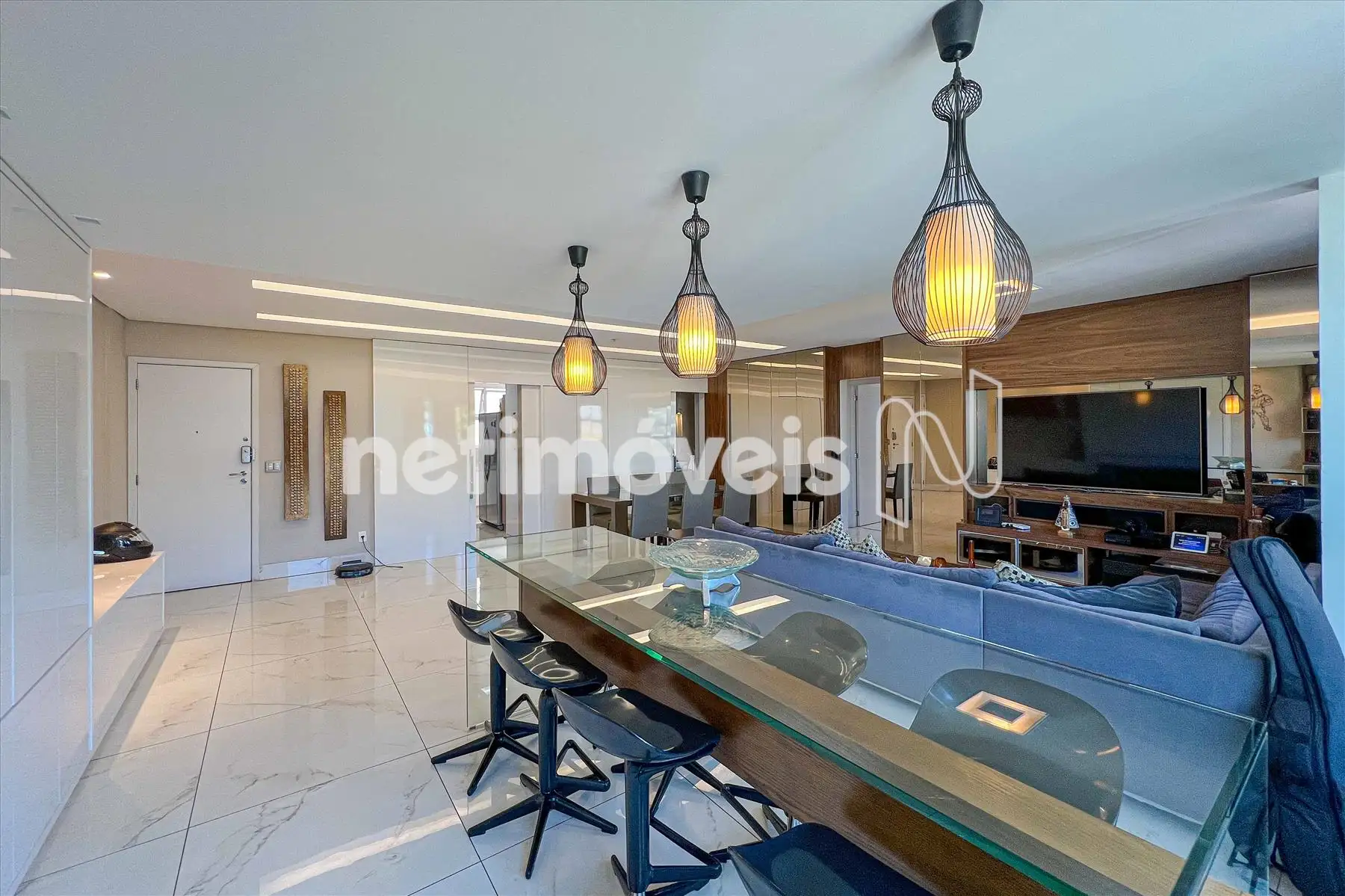 Sala para três ambientes