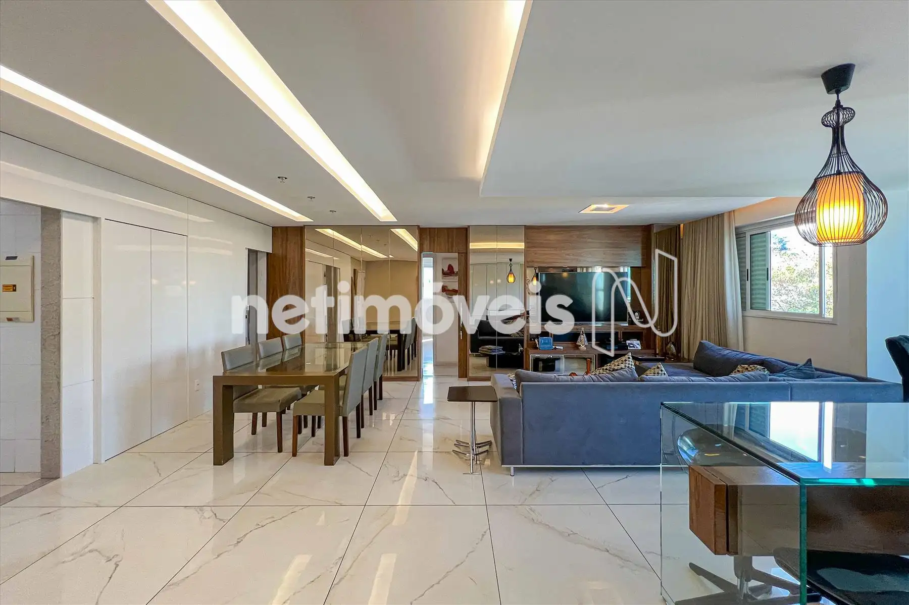 Sala para três ambientes