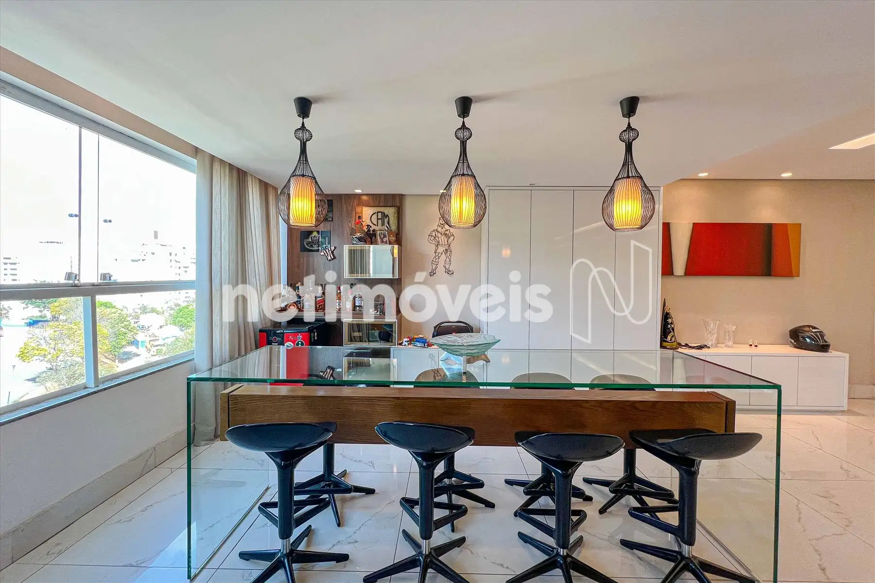 Sala para três ambientes