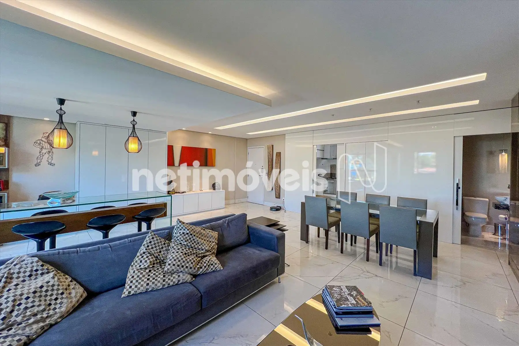 Sala para três ambientes