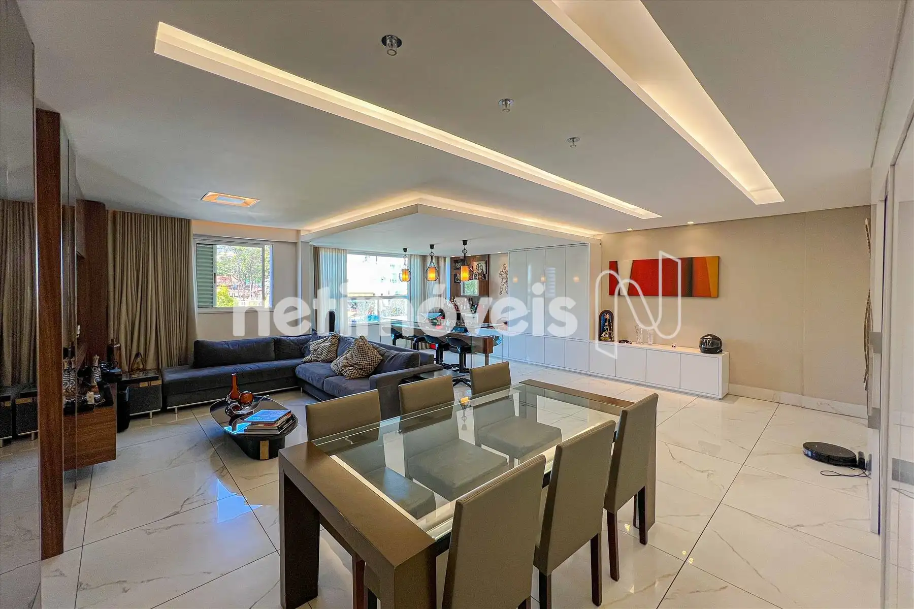 Sala para três ambientes