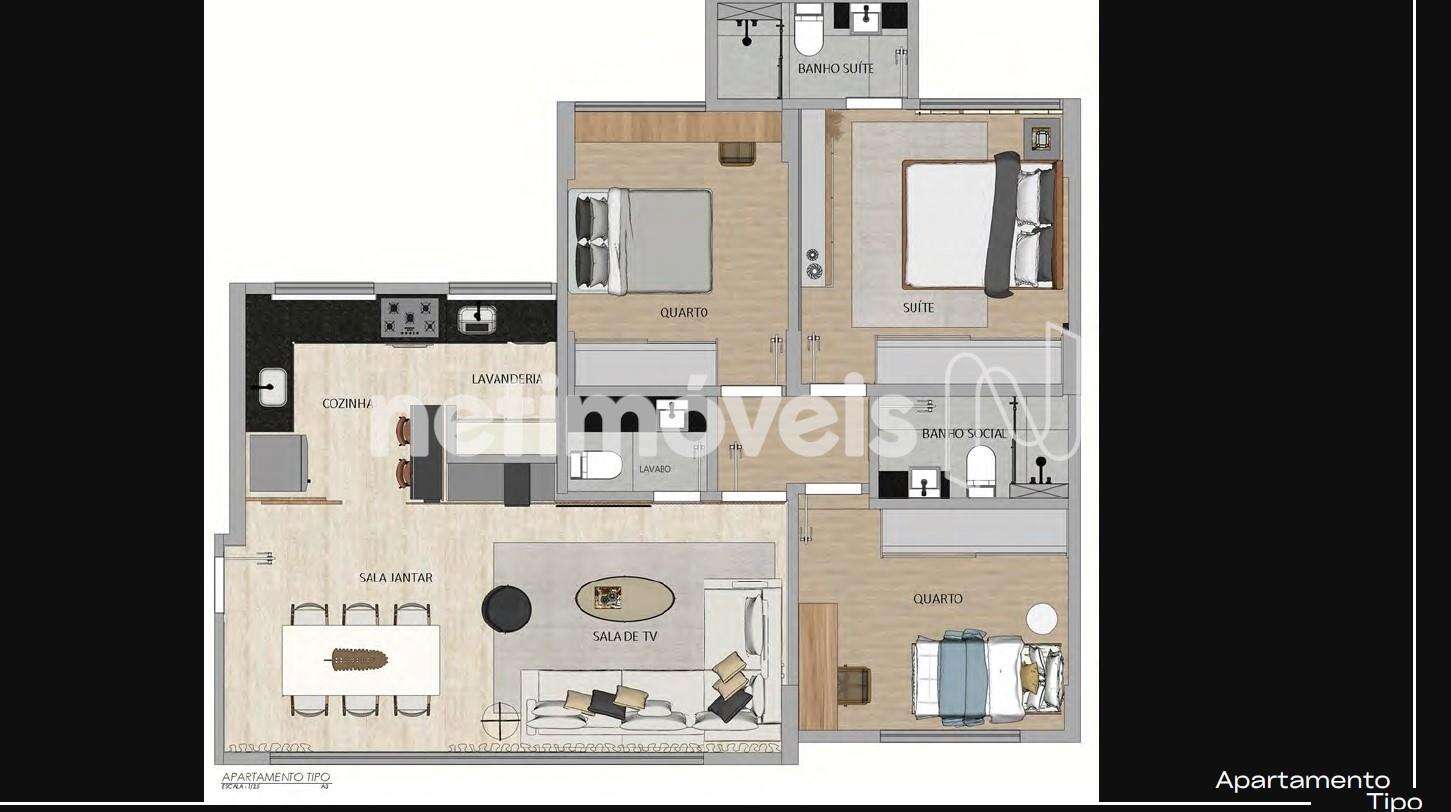 Apartamento 03 Quartos- Bairro Sion