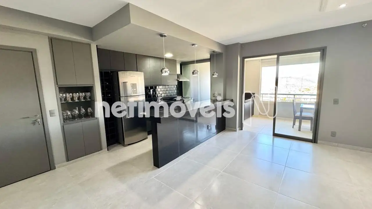 sala com cozinha americana