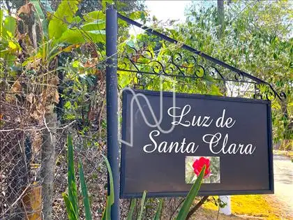 Placa do Sítio Luz de Santa Clara