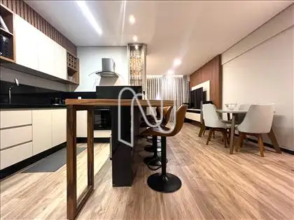 Sala e cozinha americana ângulo 1 