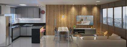 Living apartamento de 2 quartos