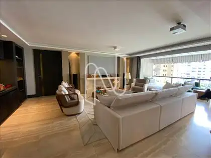 Sala de estar integrado com a varanda 