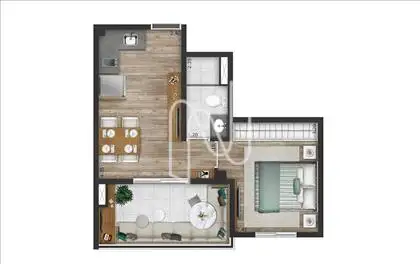 planta do apartamento 
