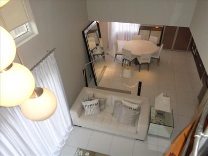 visão parte superior do duplex