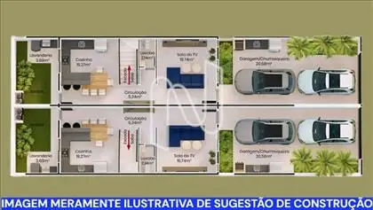 Planta Ilustrativa de Sugestão de Construção