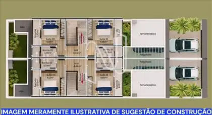 Planta Ilustrativa de Sugestão de Construção