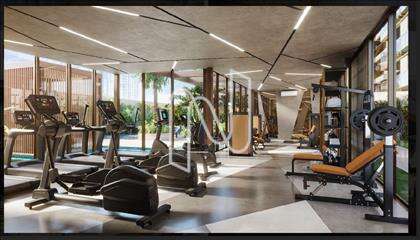 Espaço fitness.
