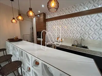 Área gourmet com churrasqueira  