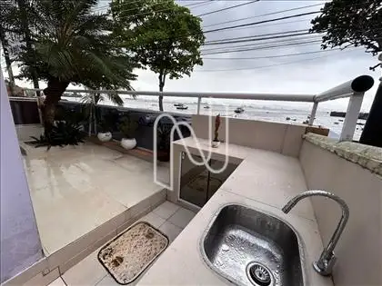  Varandão frente para o mar e espaço gourmet 