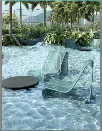 Deck molhado.