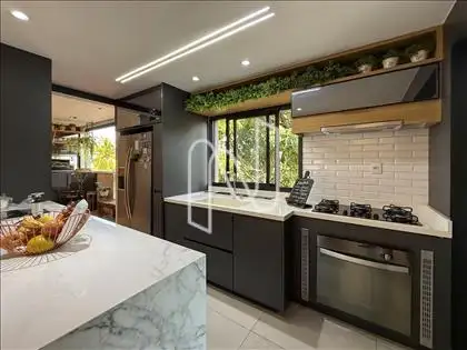Cozinha em conceito em aberto