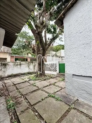 Área externa arborizada. 