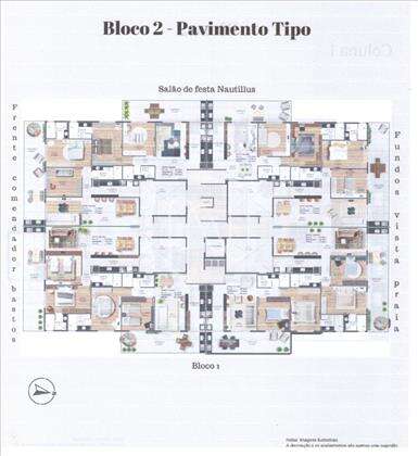 Planta do bloco 2. 
