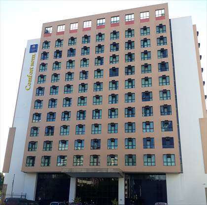 Fachada do Comfort Hotel.
