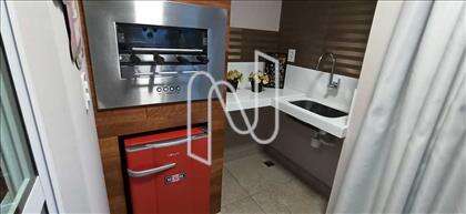 Varanda gourmet com churrasqueira