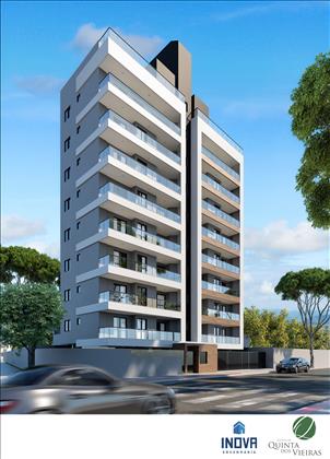 Fachada com porcelanato.
