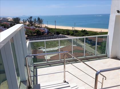 Vista da área de lazer na cobertura